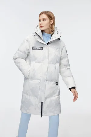 Bosideng Womens Mid-Length Goose Down Jacket - - Size 16 UK