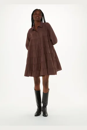 Whistles Womens Edie Tiered Trapeze Mini Dress - - Size 12 UK
