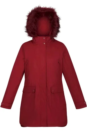 Regatta Womens/Ladies Sabinka Faux Fur Trim Parka (Cabernet) - - Size 10 UK