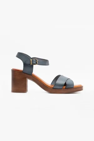 Hush Puppies Womens GEORGIA Ladies Leather Heeled Sandals - Size UK 5