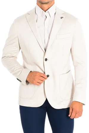 La Martina Mens Long-sleeved blazer with regular fit PMJA01-JS238 man - - Size EU 54