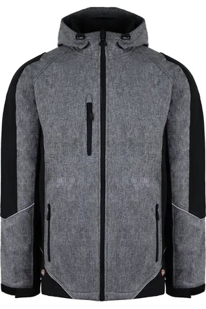 Dickies Reflective Softshell Mens /Black Waterproof Jacket - Size X-Large