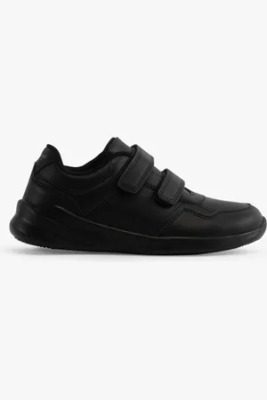 Hush Puppies Kids Unisex MARLING Leather School Trainers - Size UK 10 Kids