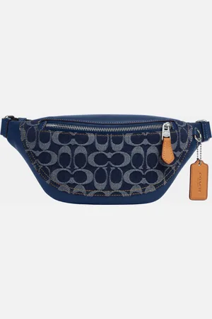 Coach Mens Warren Mini Belt Bag in Signature Denim - - One Size