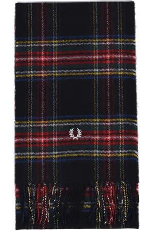 Fred Perry Mens Stewart Tartan Scarf Wood - One Size