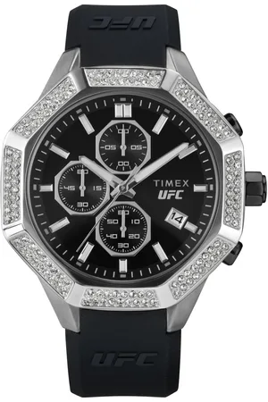 Timex Ufc King Chrono Mens Watch TW2V99300 Silicone - One Size