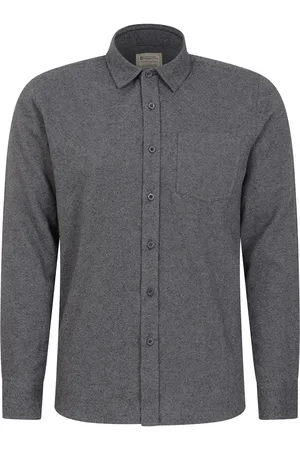 Mountain Warehouse Mens Bamford Melange Shirt Cotton - Size X-Small