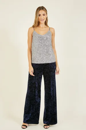 Yumi Womens Sequin Vest Top - Size 8 UK