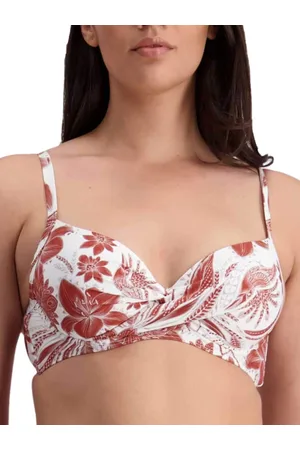 Moontide Womens Vintage Bloom Wrap Bikini Top - Polyamide - Size 34DD