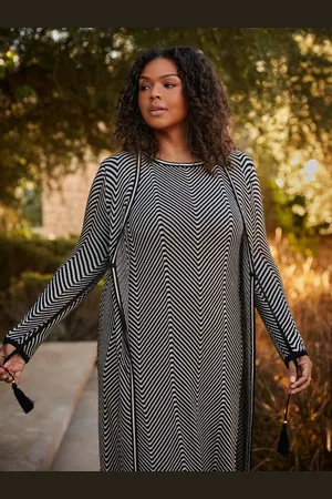 Live Unlimited London Womens Chevron Knitted Cardigan - - Size 12 UK