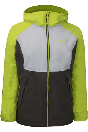 Jack Wolfskin Mount Isa 3in1 Womens Grey/ Jacket Textile - Size UK 8-10 (Womens)