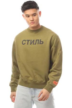 Heron Preston Mens CTNMB Crewneck Sweatshirt in black Cotton - Size X-Small