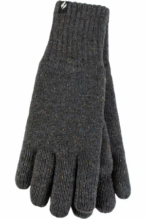 Heat Holders Mens Winter Warm Soft Fleece Lined Thermal Gloves - - Size Small/Medium