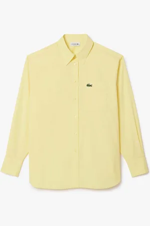 Lacoste Womens Oversized Poplin Shirt in - Size 10 UK
