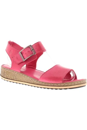 Hush Puppies Womens Sandals Low Wedge Ellie Leather Buckle Leather (archived) - Size UK 6
