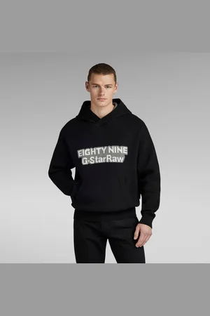 G-Star Mens G-Star RAW Graphic Loose Knitted Hoodie - Cotton - Size X-Small
