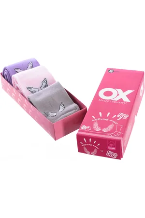 Ox Womens Pack of 6 low socks with fresh scents - - One Size