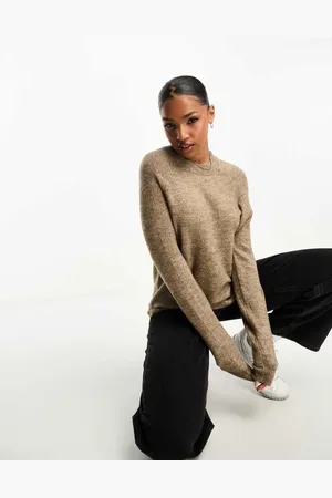 Pieces® Womens high neck jumper in -Neutral - Size X-Small