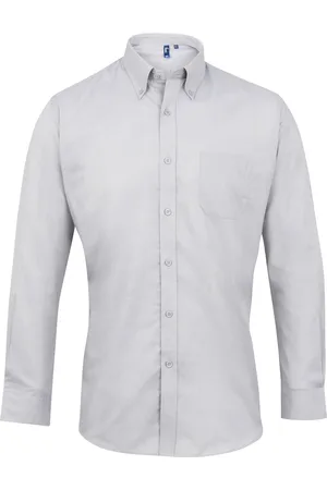 Premier Mens Signature Oxford Long-Sleeved Shirt - Size 14.5 inch