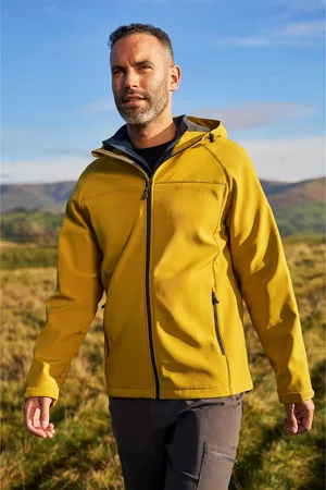 Mountain Warehouse Mens Exodus Waterproof Soft Shell Jacket (Soft ) - Size X-Small