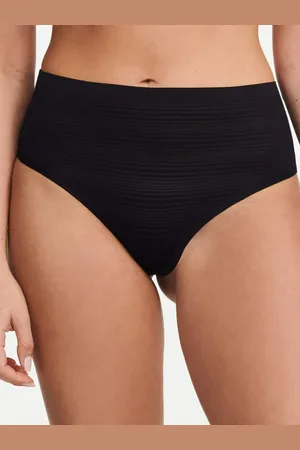 Chantelle Womens SoftStretch Stripes High Waist Thong - Spandex - One Size