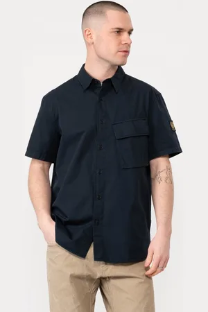 Belstaff Scale Mens Short Sleeve Shirt - - Size Large
