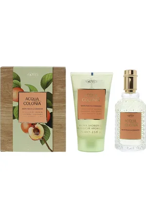 4711 Unisex Acqua Colonia White Peach & Coriander Gift Set Eau De Cologne 50ml & Shower Gel 75ml - - One Size