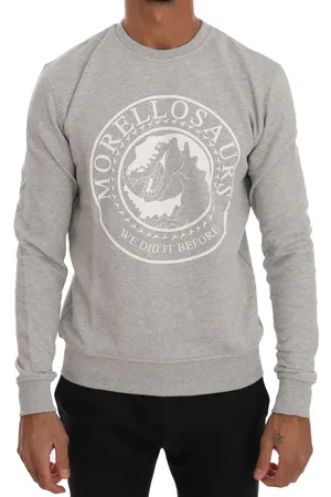 FRANKIE MORELLO Mens Logo Crewneck Cotton Sweater - - Size Small