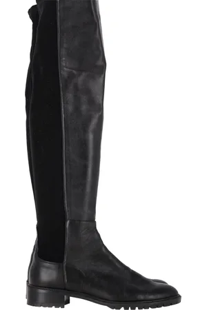 Stuart Weitzman Pre-owned Womens 5050 Lift Over-the-Knee Boots in Leather and Suede - Size EU 40