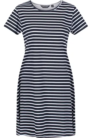 Regatta Womens/Ladies Balia Stripe Swing Dress ( /White) Cotton - Size 12 UK