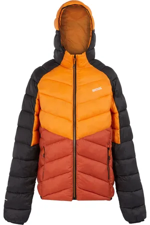Regatta Mens Dalent Hooded Insulated Jacket (Fox/Red Ochre) - - Size Medium