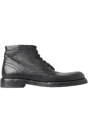 Dolce & Gabbana Mens Horse Leather Perugino Boots - Size EU 43.5