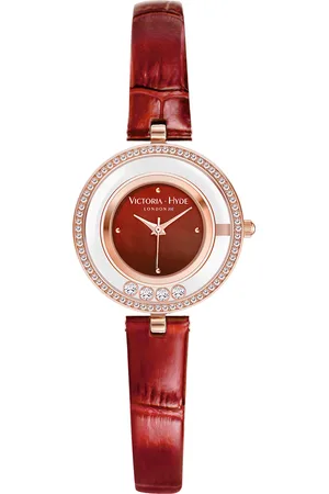 VICTORIA HYDE Womens Ladies Watches Small Dial Analog Quartz Woman with Clear Crystal Elegant Gold Watch for Stainless Steel - One Size