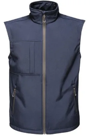 Regatta Mens Octagon II Printable Soft Shell Bodywarmer ( /Seal Grey) - Size Large