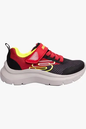 Skechers 403879L/RDBK SKECH FAST - SOLAR-SQUAD Boys Sport Red/ - Size UK 12.5 Kids