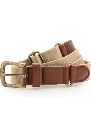 Asquith Mens Faux Leather And Canvas Belt - One Size