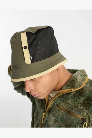 The North Face Womens Class V reversible bucket hat in khaki and stone- - Size Small/Medium