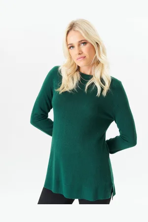 Gini London Womens Crew Neck Fine Knit Oversized Jumper - - Size Small/Medium