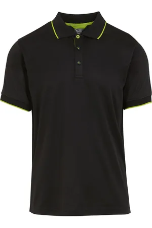 Regatta Mens Navigate Short-Sleeved Polo Shirt ( /Lime Green) - Size X-Large
