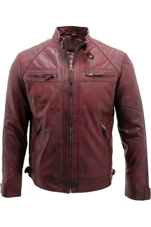 Infinity Mens Rock Racing Quilted Biker Jacket - - Size Large
