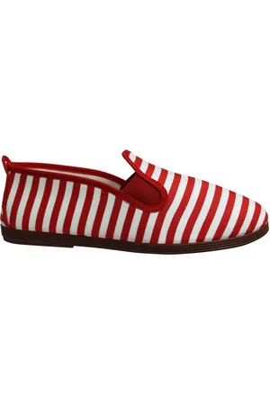 Flossy Mens Style Corella /White Plimsolls Textile - Size UK 1.5