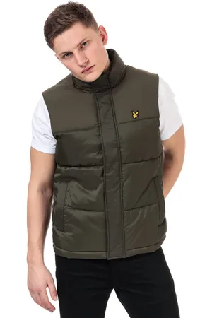 Lyle & Scott Mens And Wadded Gilet in Nylon - Size Large