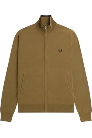 Fred Perry Mens Classic Zip Sweatshirt Wool - Size 2XL
