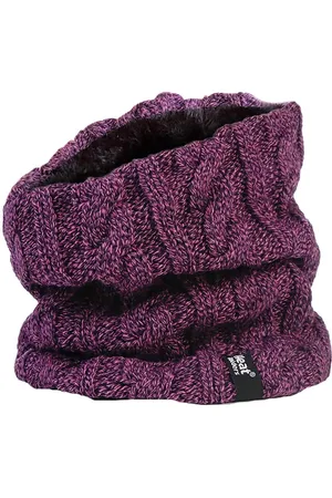 Heat Holders Womens - Ladies Thick Cable Knit Fleece Lined Neck Warmer - - One Size