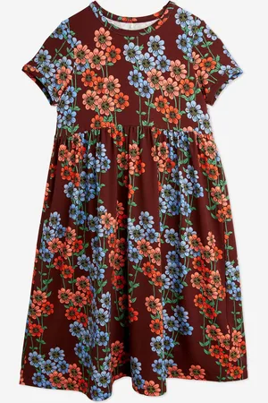 Mini Rodini Girls Daisy Print Dress in Multicolour - - Size 1-3Y