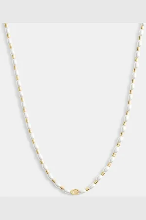 Coach Womens Pearls and Beads Necklace - - One Size