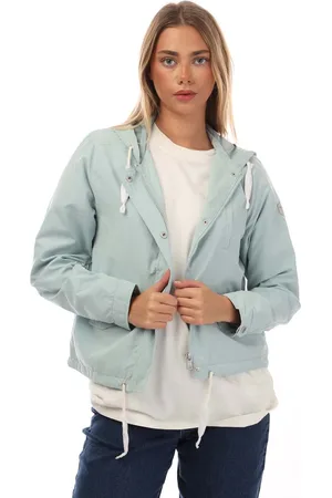 ONLY Womens Skylar Hooded Spring Jacket in blue - Size 16 UK