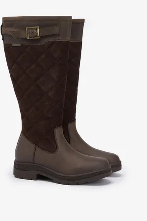 Barbour Oak Womens Tall Boots - - Size UK 5