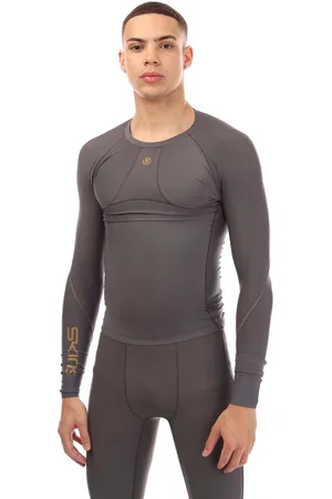 Skins Mens Series-5 Long Sleeve Top in Nylon - Size Medium