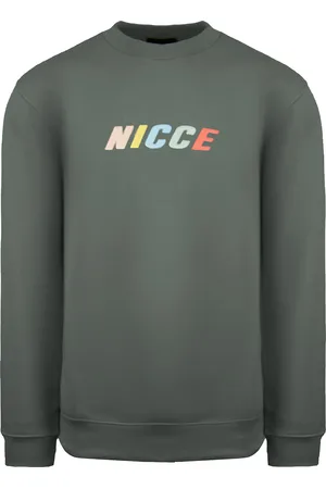 Nicce London Mens Crew Neck Long Sleeve Pullover Men Myriad Sweatshirt 211 1 03 04 0329 Cotton - Size Small